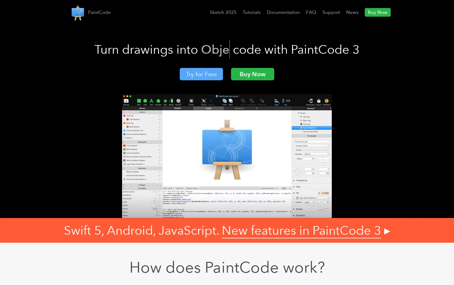 PaintCode 页面快照